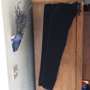 Black, tuxedo ankle pants